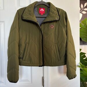 Women's Olive Green Quilted Jacket